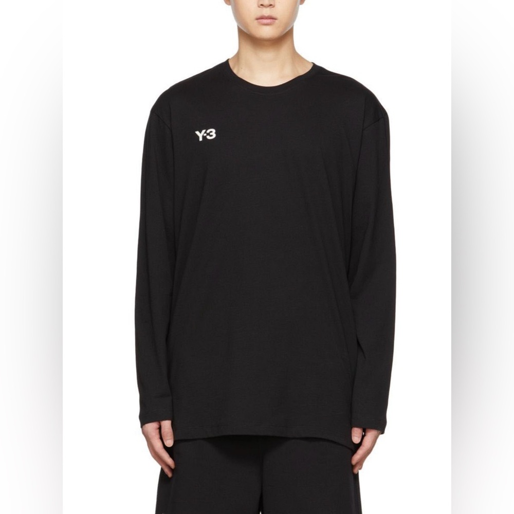 Y-3 Black Bonded Long Sleeve T Shirt
